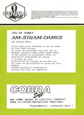 Amstra-Dames (F) (1985) box cover back